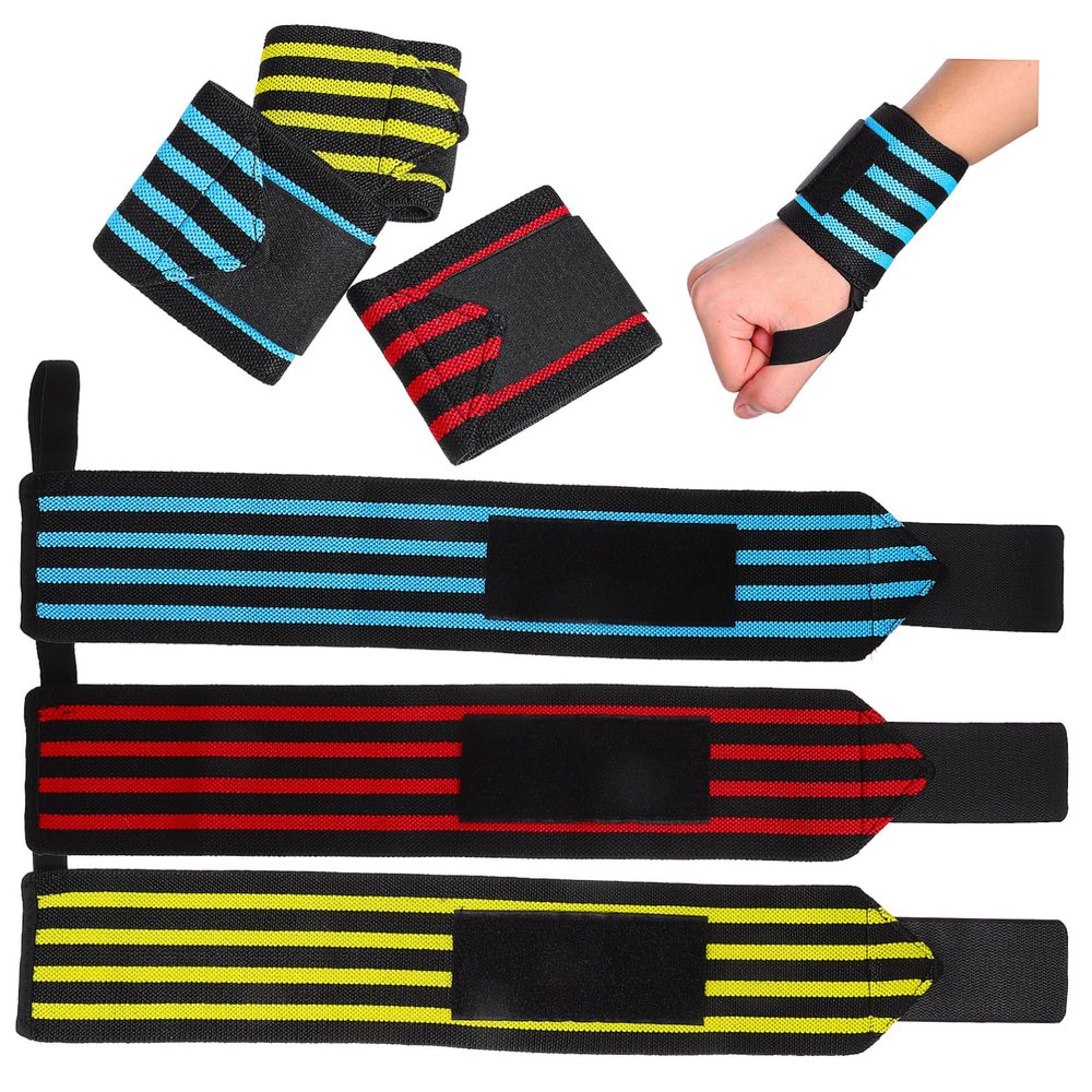 HANABASS 6pcs Wrist Wraps Compression Grips for Strength Training Weightlifting Gym Breathable Ergonomic Design for Men Women Anti-sprain Support