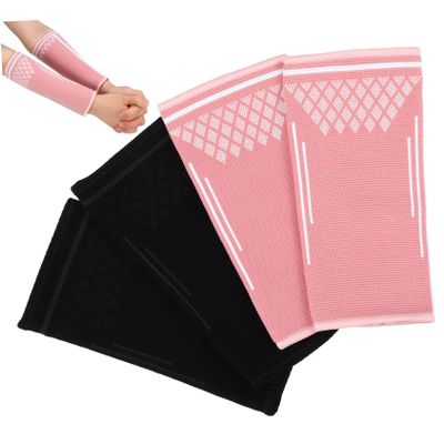 HANABASS 2pairs Volleyball Arm Guards Compression Elbow Pads for Girls Youth Adults Outdoor Sports Protection Sleeves Pad Impact Resistant for Volleyball Training Equipment