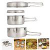 KOMBIUDA Stainless Steel Camping Cookware Lightweight Bowl Multi-Function Outdoor Cooking Utensils for Camping Hiking Picnic Barbecue view 3