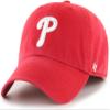 47 MLB Team Color Primary Logo Franchise Fitted Baseball Hat Cap, Unisex Adult - Philadephia Phillies - Red (Small) view 1