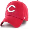 47 MLB Team Color Primary Logo Franchise Fitted Baseball Hat Cap, Unisex Adult - Cincinnati Reds - Red (Small) view 1