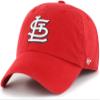 47 MLB Team Color Primary Logo Franchise Fitted Baseball Hat Cap, Unisex Adult - St Louis Cardinals - Red (Small) view 1