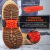 Ergodyne TREX 6317 Mid-Sole Ice Cleats Traction for Heeled Boot, Easily Rotates for Indoors, Driving, Climbing view 2