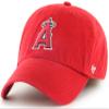 47 MLB Team Color Primary Logo Franchise Fitted Baseball Hat Cap, Unisex Adult - Los Angeles Angels - Red (Small) view 1