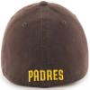47 MLB Team Color Primary Logo Franchise Fitted Baseball Hat Cap, Unisex Adult - San Diego Padres - Brown (X-Large) view 2