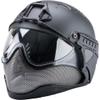 Evike Airsoft - WARQ Full Face Protection HeadPro System (Color: Black/Clear Lens) view 1