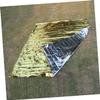 Anneome 5pcs Emergency Survival Reflective Sleeping Blanket Foil Thermal Blanket for Outdoor Hiking Camping Golden Compact Portable view 2
