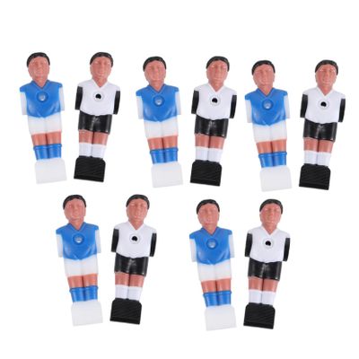 BIUDECO 10pcs Table Football Player Figurines for Desktop Foosball Game Soccer Players Adornment Shirts Easy to Install and Replace