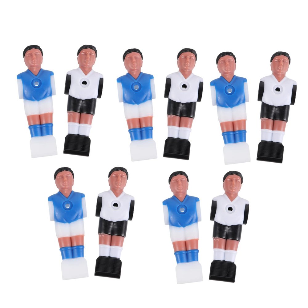 BIUDECO 10pcs Table Football Player Figurines for Desktop Foosball Game Soccer Players Adornment Shirts Easy to Install and Replace