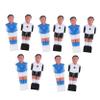 BIUDECO 10pcs Table Football Player Figurines for Desktop Foosball Game Soccer Players Adornment Shirts Easy to Install and Replace view 1