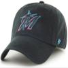 47 MLB Team Color Primary Logo Franchise Fitted Baseball Hat Cap, Unisex Adult - Miami Marlins - Black (Medium) view 1