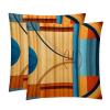 Decorative Pillow Covers,Throw Pillow Covers,Basketball Game Sport Pillow Covers 18x18 in,2-Pc view 1