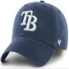 47 MLB Team Color Primary Logo Franchise Fitted Baseball Hat Cap, Unisex Adult - Tampa Bay Rays - Navy (Small) view 1