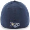 47 MLB Team Color Primary Logo Franchise Fitted Baseball Hat Cap, Unisex Adult - Tampa Bay Rays - Navy (Small) view 2