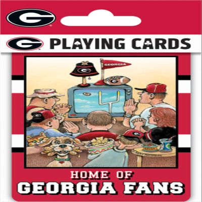 Masterpieces Adult Playing Cards - Georgia Bulldogs Fan Deck, 54 Card Custom Team Design