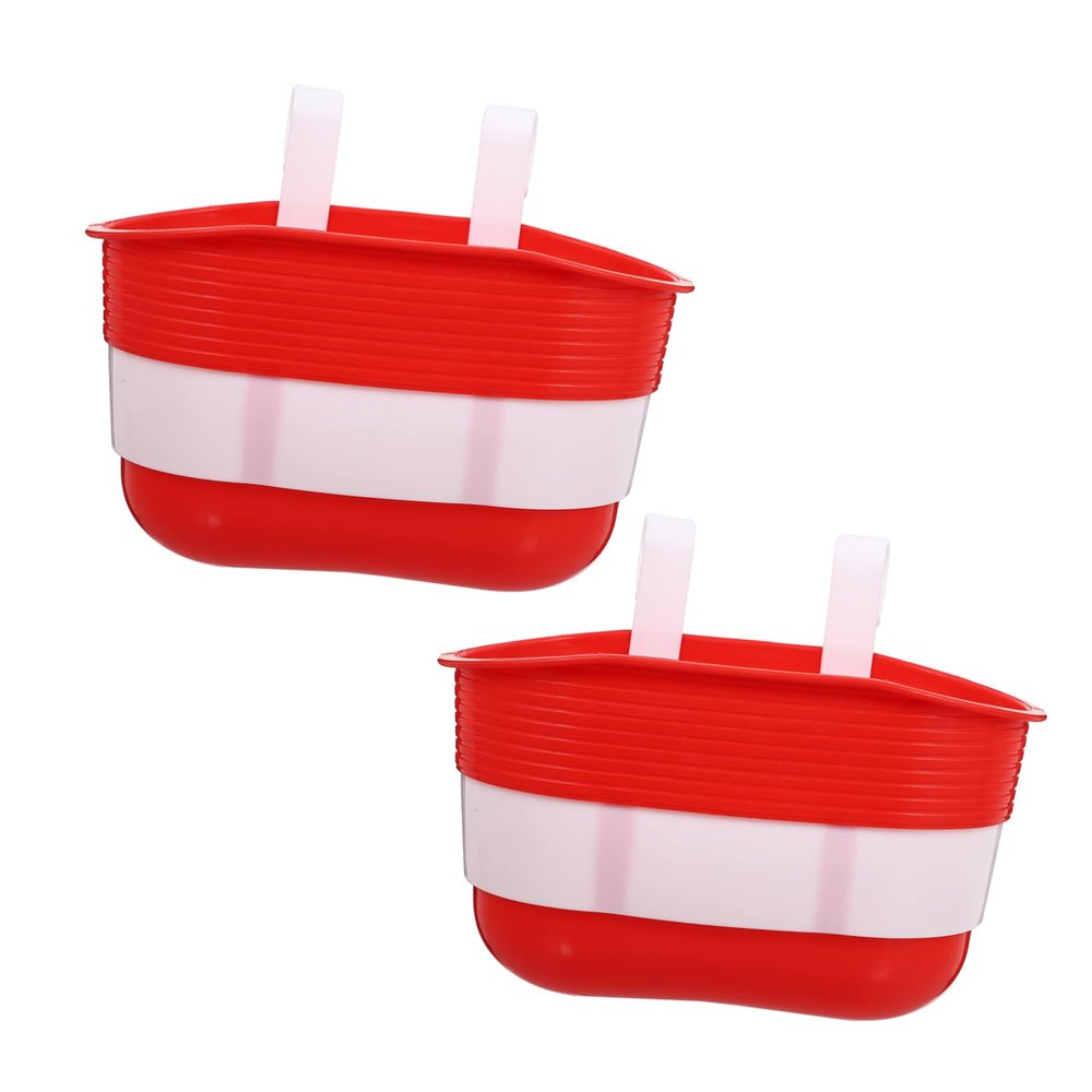 BCOATH 2pcs Boy Girl's Scooter Basket Boys and Girls Bike Parts Handlebar Tassel Storage