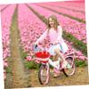 BCOATH 2pcs Boy Girl's Scooter Basket Boys and Girls Bike Parts Handlebar Tassel Storage view 2