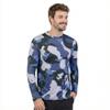 INGEAR Rash Guard Long Sleeve Swim Shirt for Men UPF 50+ Sun Protection, Quick Dry, Moisture Wicking, Light Weight, Long Sleeves Shirt for Outdoor Sports (Blue Camo, XX-Large) view 1