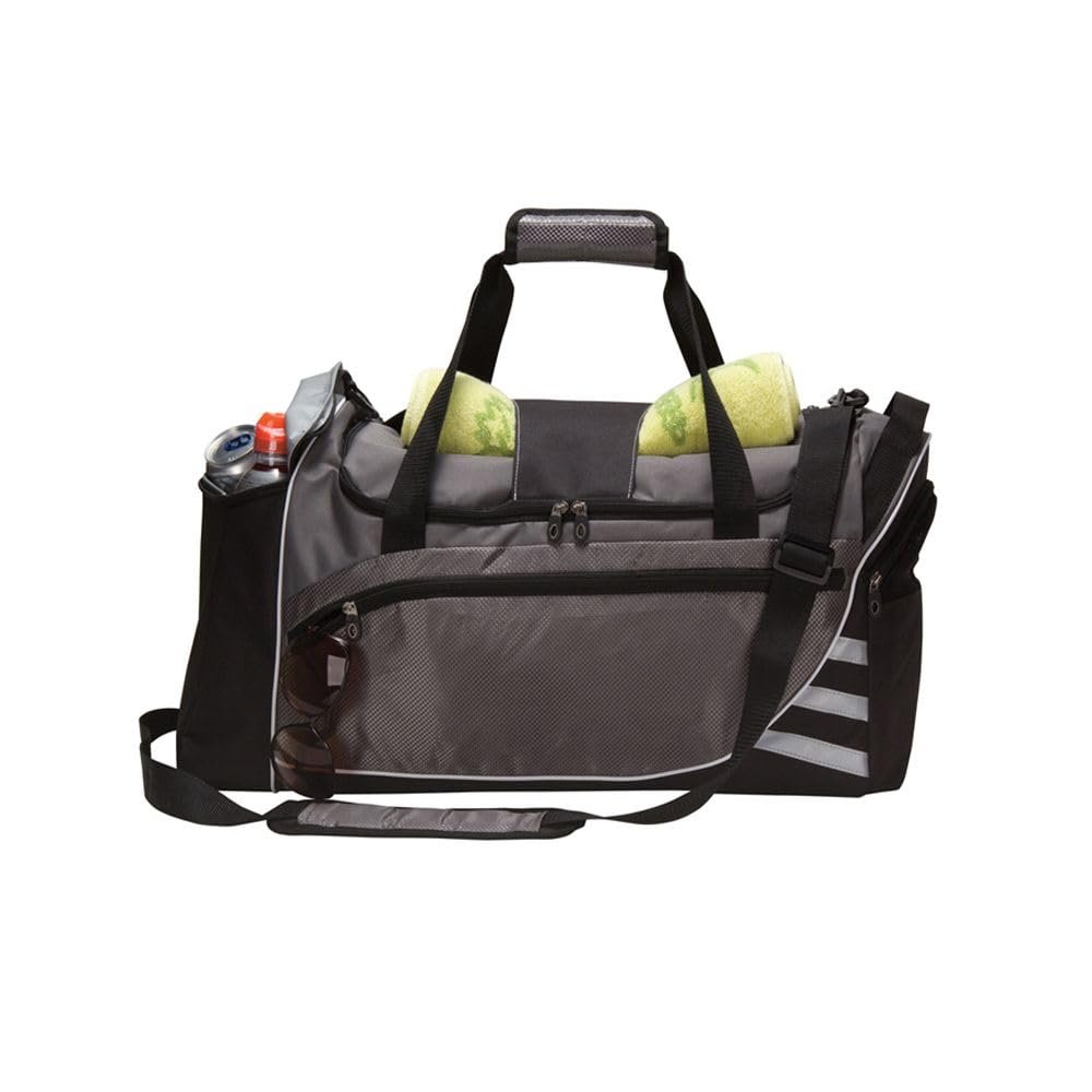 212 Main Sports Fitness Gym Duffel with Cooler for Unisex Grey