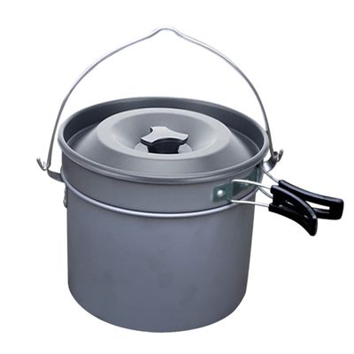 Sosoport 1set Camping Cooking Pot Set Lightweight Outdoor Cookware for People Skid Handle Non-Stick Design for Camping Hiking and Picnics