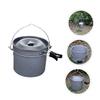 Sosoport 1set Camping Cooking Pot Set Lightweight Outdoor Cookware for People Skid Handle Non-Stick Design for Camping Hiking and Picnics view 4