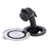 Ambassador Marine Recessed Shower- Black Cup with Stainless Steel Lid, Small Black Sprayer, 6' Stainless Steel Hose - 136-0048-KP-W view 3