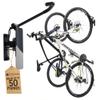 StoreYourBoard 2-Bike Swivel Rack  Wall Mounted Garage Bike Storage, Vertical Hanger with 120 Swing Design & Stopper, Space-Saving Indoor Wall Mount  Fits Kids Bikes, BMX & More  Deep Water view 1