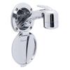 Ambassador Marine Recessed Shower- Chrome Cup & Lid, Small Chrome Sprayer (No Eyelet), 6' Black Rubber Hose - 136-0006-CP-W view 1