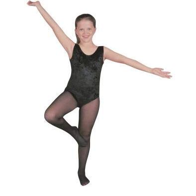 212 Main Velvet Child Leotard Costume Dress - Green Extra Small