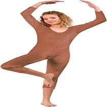 212 Main Girls Velvet Unitard Brown - Small 5-6