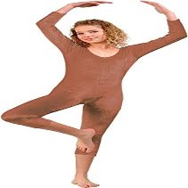 212 Main Girls Velvet Unitard Brown - Small 5-6