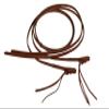 AJ Tack Oiled Harness Leather Rattlesnake Split Reins - 5/8in x 8ft