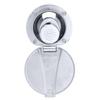 Ambassador Marine Recessed Shower- Chrome Cup with Stainless Steel Lid, Small Chrome Sprayer, 6' White Rubber Hose - 136-0040-CW-W view 4