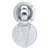 Ambassador Marine Recessed Shower- Chrome Cup with Stainless Steel Lid, Hammer-Head Warm White Sprayer, 10' White Rubber Hose - 136-0044-CW-W view 4