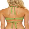 Soluna Swim Buckle Up - Women's Shirred Bandeau Bikini Top, Adjustable, Tie Back, Swimwear Separates for Women, Kiwi, Small view 3