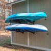 StoreYourBoard G-Kayak Wall Rack  Heavy-Duty Outdoor Kayak Rack for 2 Boats, Adjustable Storage Wall Mount Hanger, Space-Saving Outdoor Storage for Kayak Wall Mount - Holds 200 lbs - Silver view 1
