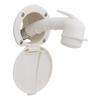 Ambassador Marine Recessed Shower- Warm White Cup & Lid, Small Warm White Sprayer, 6' Stainless Steel Hose - 136-0008-WH-W view 1