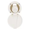 Ambassador Marine Recessed Shower- Warm White Cup & Lid, Small Warm White Sprayer, 6' Stainless Steel Hose - 136-0008-WH-W view 4