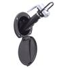 Ambassador Marine Recessed Shower- Black Cup & Lid, Hammer-Head Black Sprayer, 6' Stainless Steel Hose - 136-0016-KP-W view 1