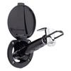 Ambassador Marine Recessed Shower- Black Cup & Lid, Hammer-Head Black Sprayer, 6' Stainless Steel Hose - 136-0016-KP-W view 2