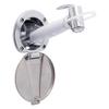Ambassador Marine Recessed Shower- Chrome Cup with Stainless Steel Lid, Hammer-Head Arctic White Sprayer, 10' White Rubber Hose - 136-0044-CA-W