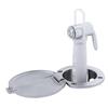 Ambassador Marine Recessed Shower- Chrome Cup with Stainless Steel Lid, Hammer-Head Arctic White Sprayer, 10' White Rubber Hose - 136-0044-CA-W view 3
