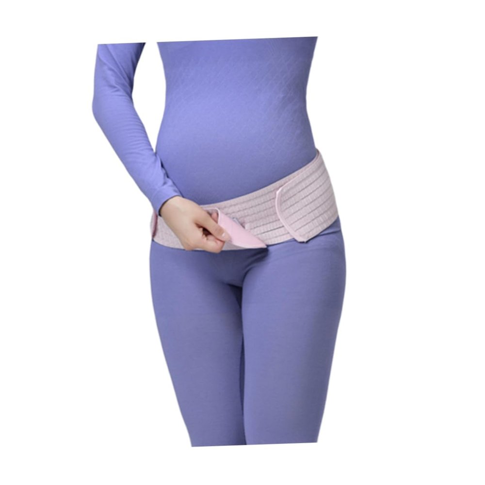 ORFOFE Women Support Band Breathable Abdominal for Postpartum Pelvic Support Comfortable Waist Care for Pregnancy Relief Pink