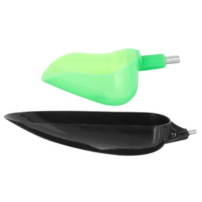 Anneome 2pcs Fishing Bait Spoon for Freshwater Carp Ice Fishing Feeder Holder Smooth Surface Lightweight Portable Feeding Tools