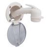 Ambassador Marine Recessed Shower- Warm White Cup with Stainless Steel Lid, Small Warm White Sprayer, 6' Stainless Steel Hose - 136-0048-WH-W view 1