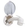Ambassador Marine Recessed Shower- Warm White Cup with Stainless Steel Lid, Small Warm White Sprayer, 6' Stainless Steel Hose - 136-0048-WH-W view 2