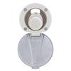 Ambassador Marine Recessed Shower- Warm White Cup with Stainless Steel Lid, Small Warm White Sprayer, 6' Stainless Steel Hose - 136-0048-WH-W view 4