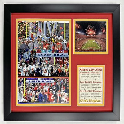 2023 LVIII Champions | Framed Photo Collages (Dynasty - 3x Champs, 12"x15")
