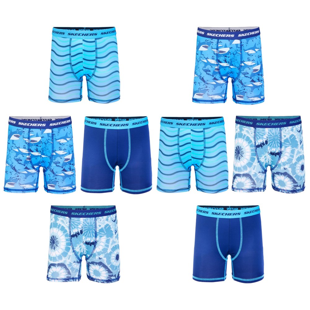 Amazon Exclusive 8PK Athletic Boxer Briefs with Unique Prints in Sizes 2/3t, 4, 6, 8 and 10