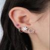 18GA 316L Stainless Steel 2mm Thick Hinged Round Hoop Earrings, Sold as a Pair (10mm Diameter, Silver Tone) view 4
